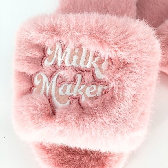 New Luxury Milk Maker Maternity/Delivery/Nursing Slippers Pink Size M • Milk Bar - Picture 2 of 4